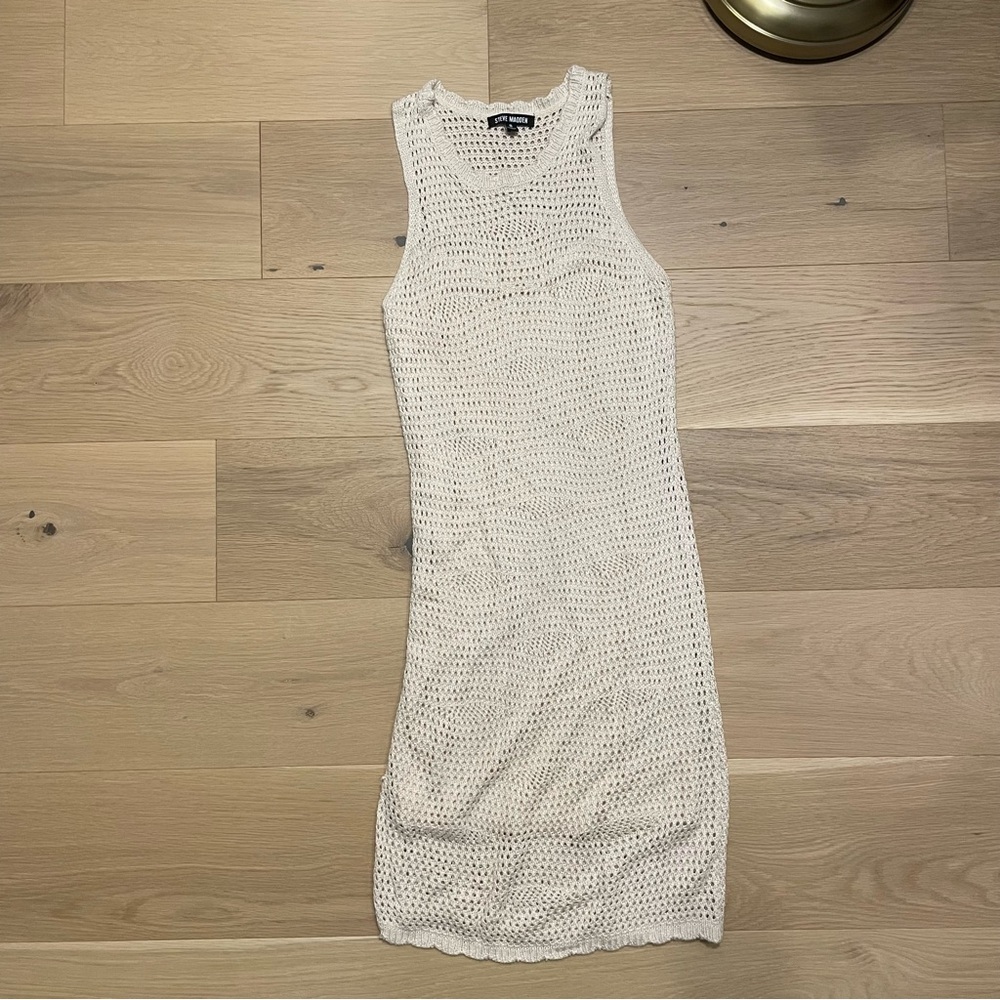 Steve Madden Cream Knit Midi Dress